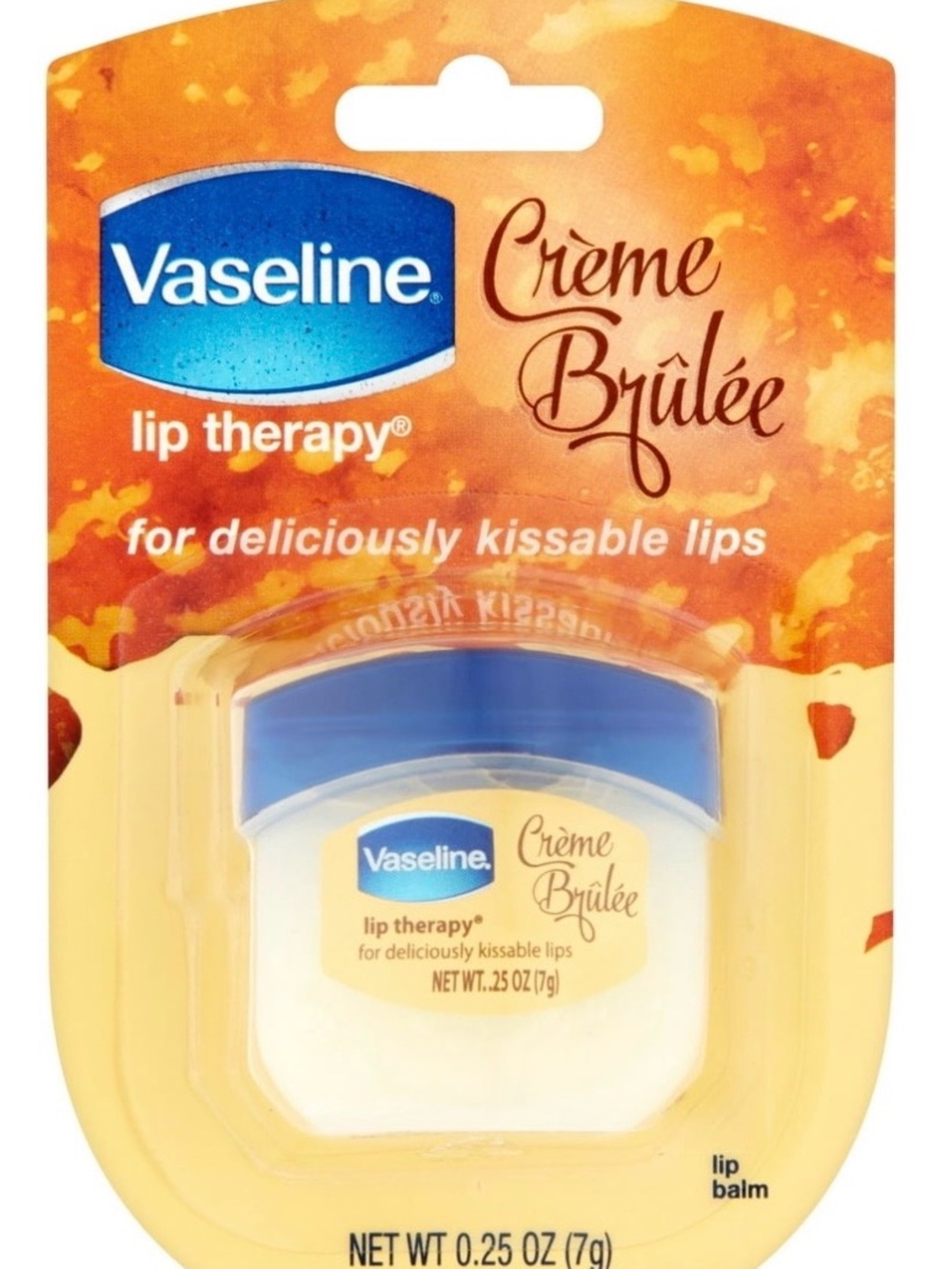 Vaseline Lip Therapy Crème Brûlée Lip Balm - Blue Cap